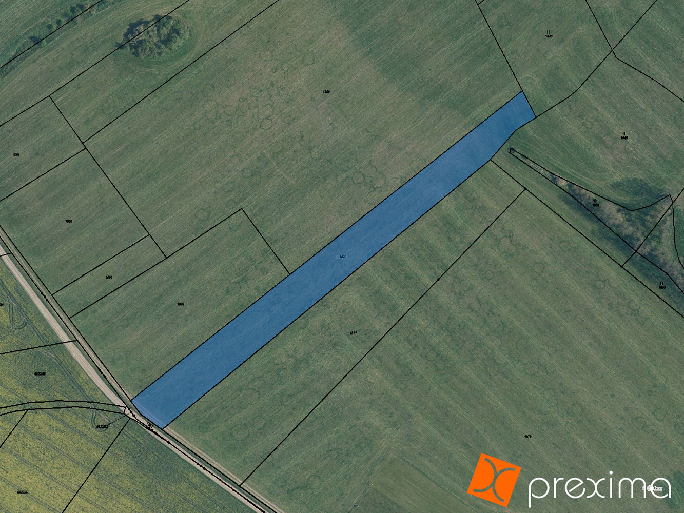 Prodej pole 791 m²