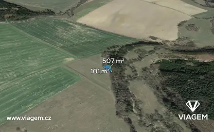 Prodej pole 405 m², Budislav, okres Tábor
