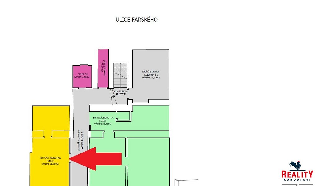 Prodej bytu 1+kk 28 m², Tábor – náhled fotky 11