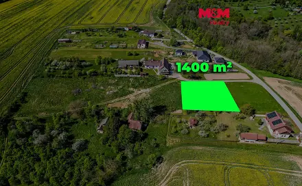 Prodej stavebního pozemku 1 400 m², Halenkovice, okres Zlín