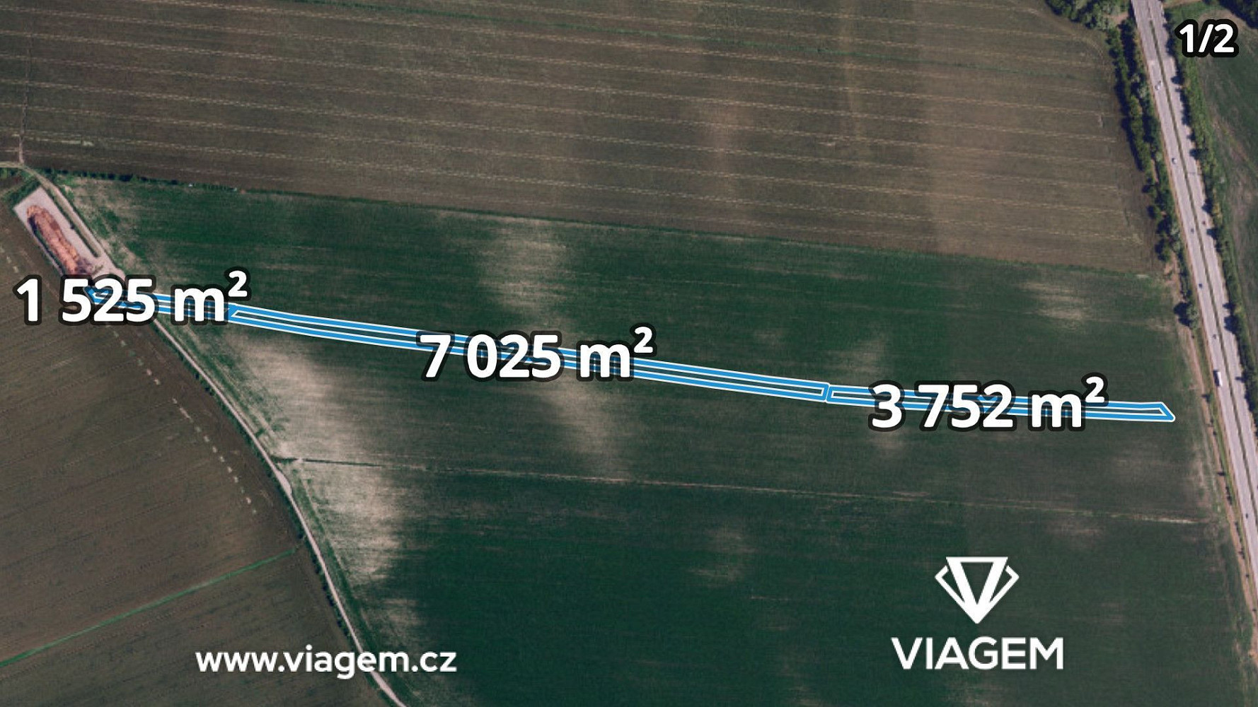 Prodej pole 2 055 m²