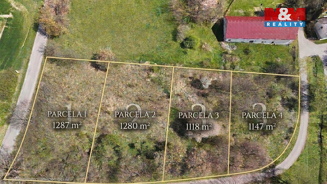 Prodej stavebního pozemku 1 287 m² – fotografie 2