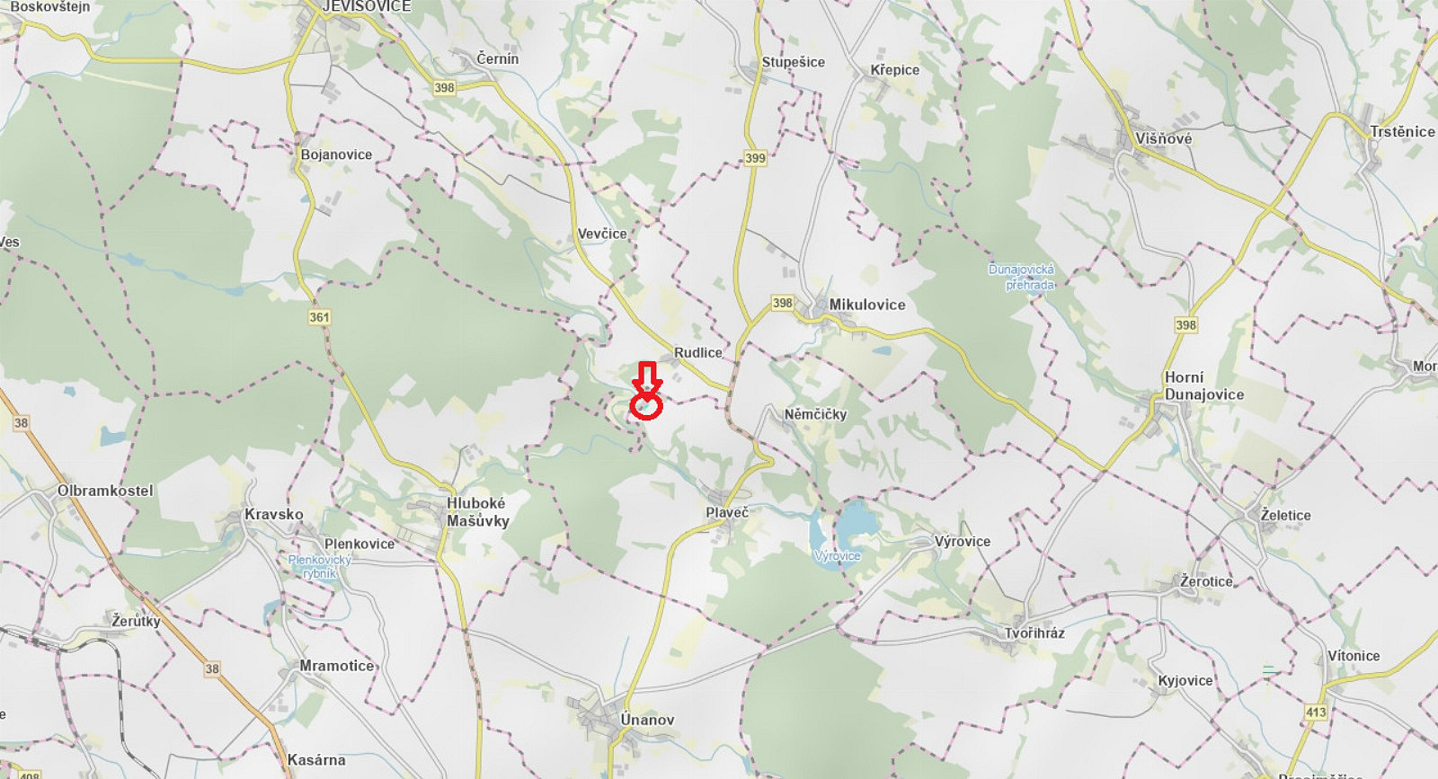 Prodej lesa 1 640 m²