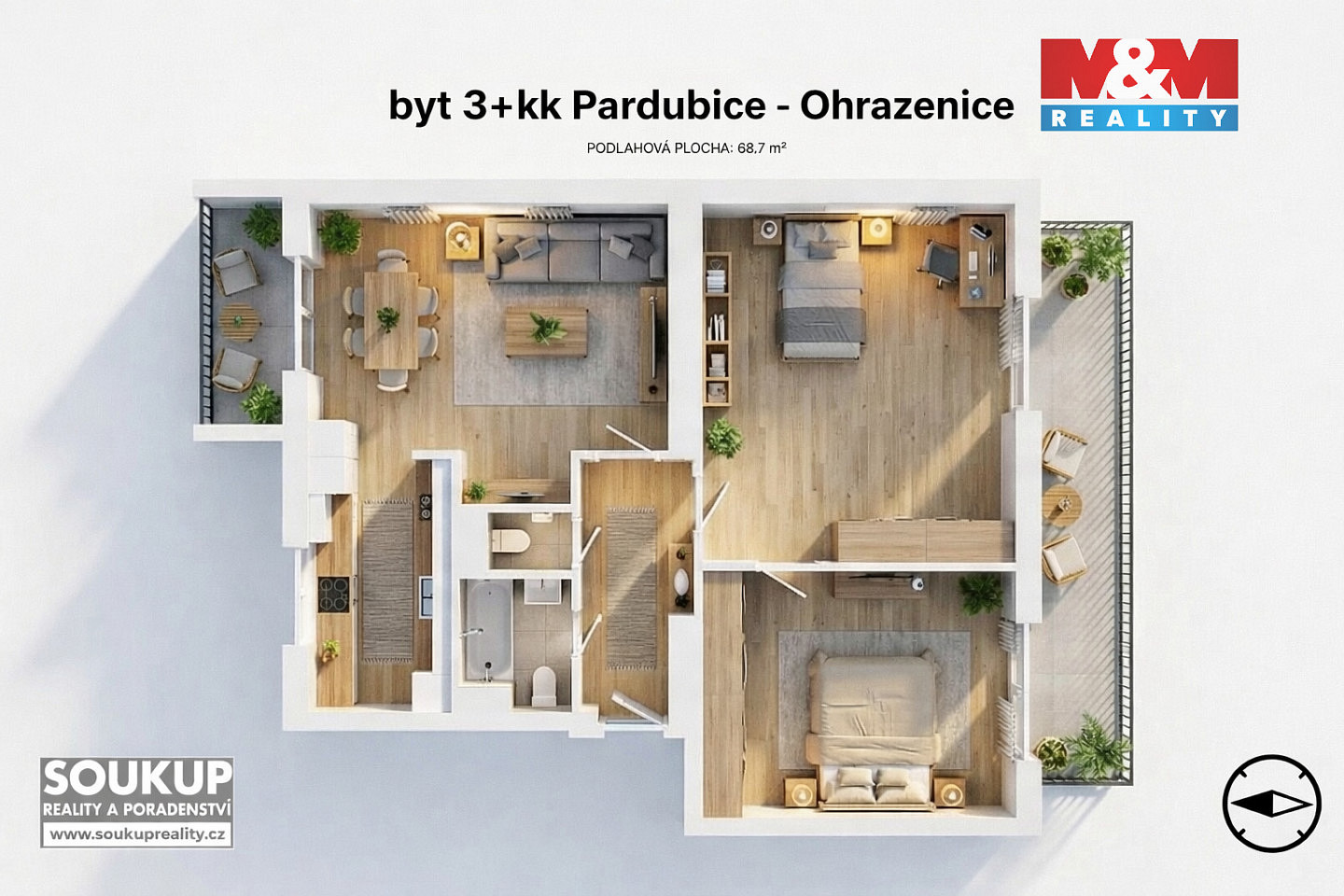 Prodej bytu 3+kk 69 m² — photo 2
