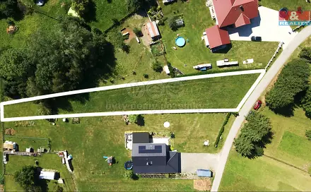 Prodej stavebního pozemku 1 240 m², Zálezly, okres Prachatice