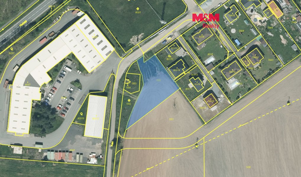 Prodej pozemku, 1309 m², Plzeň-sever, Zbůch
