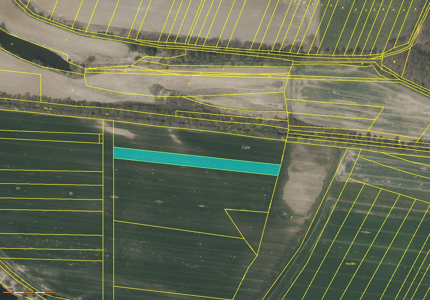 Prodej pole 6 385 m²