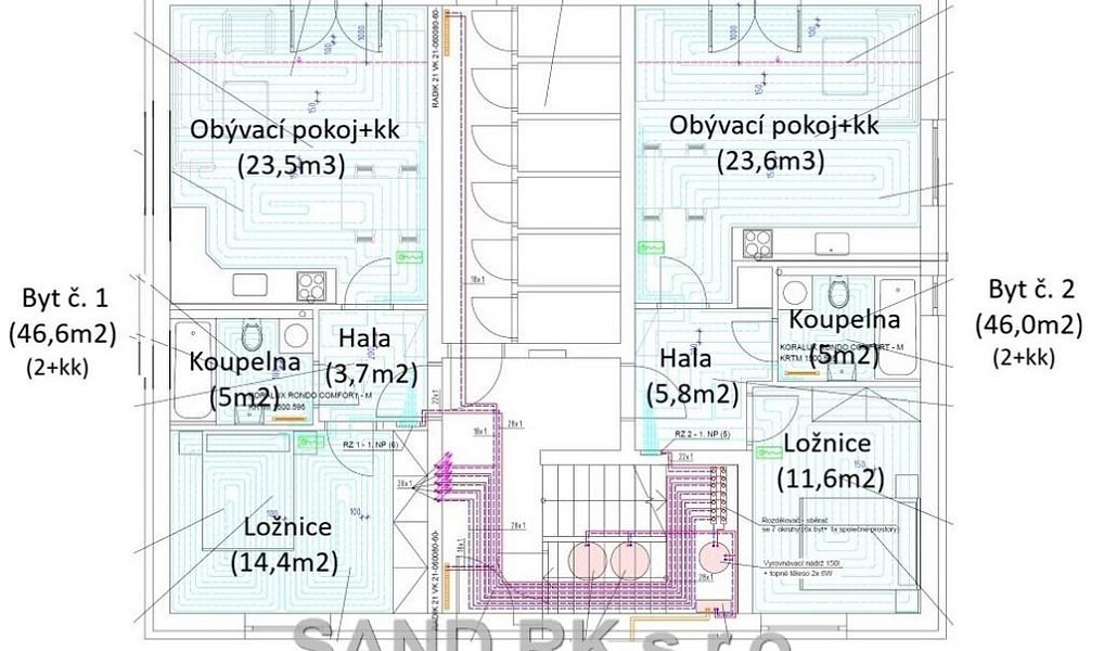 Prodej bytu 2+kk 46 m², Líšťany – náhled fotky 2