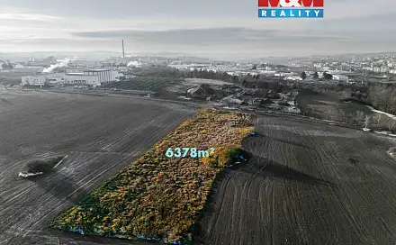 Prodej komerčního pozemku 6 378 m², Žďárského, Kožichovice, okres Třebíč