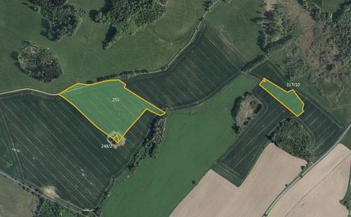 Prodej pole 68 053 m², Řídelov, okres Jihlava