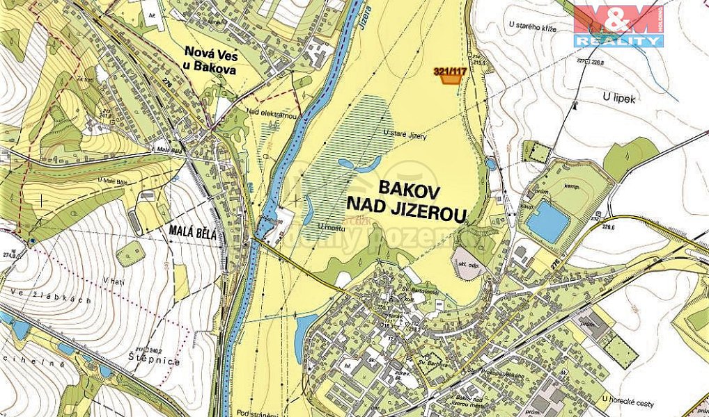 Prodej louky 1 359 m², Bakov nad Jizerou – náhled fotky 2