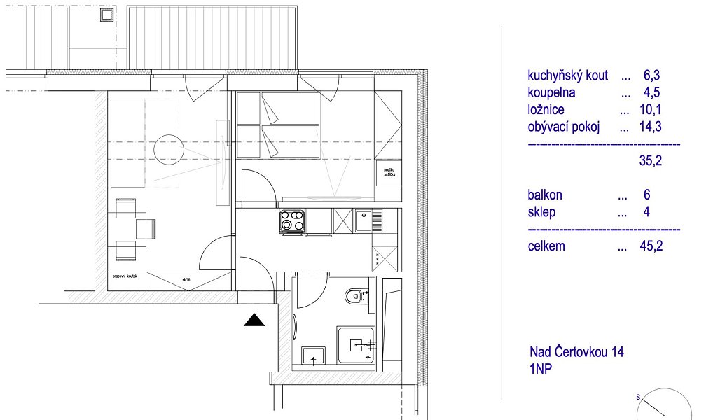 Prodej bytu 2+kk 35 m², Blansko – náhled fotky 11