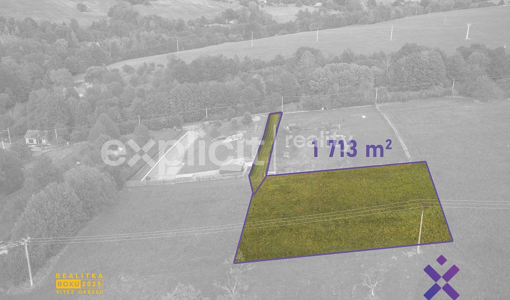 Prodej stavebního pozemku 1 713 m², Lopeník – náhled fotky 2