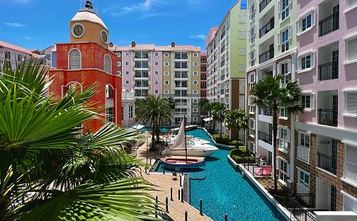 Prodej bytu 1+kk 24 m², Pattaya, Na Jomtien, Thajsko