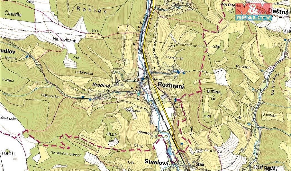 Prodej pozemku 597 m², Rozhraní – náhled fotky 6