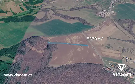 Prodej pole 3 674 m², Dobrkovice, okres Zlín