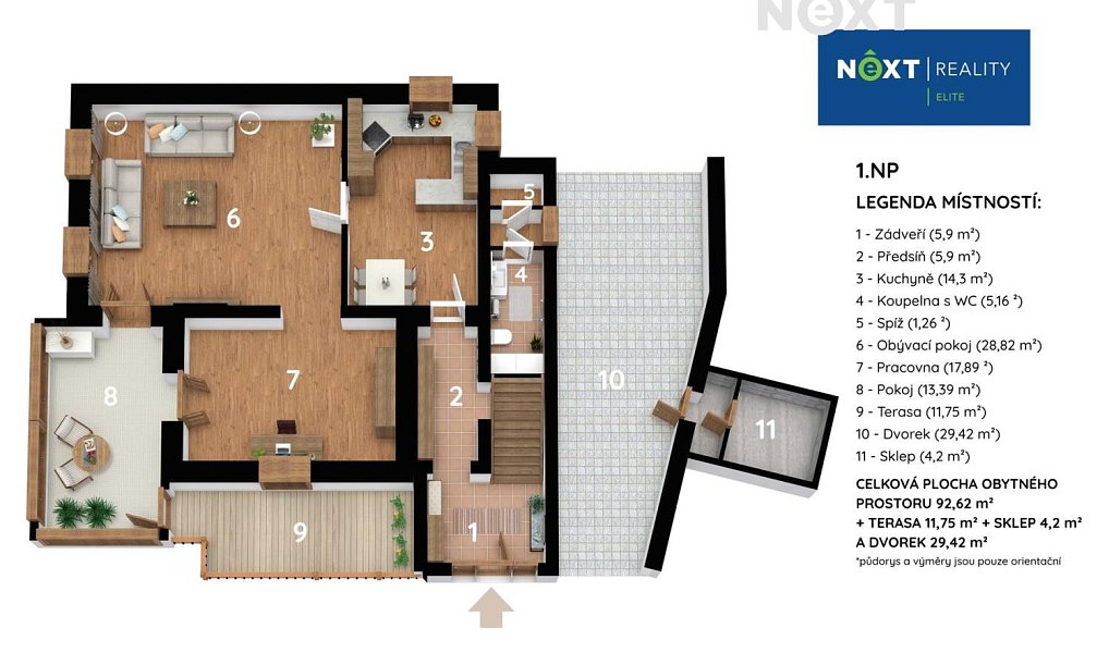 Prodej domu 285 m² s pozemkem 1 291 m², Bílovice nad Svitavou – náhled fotky 4