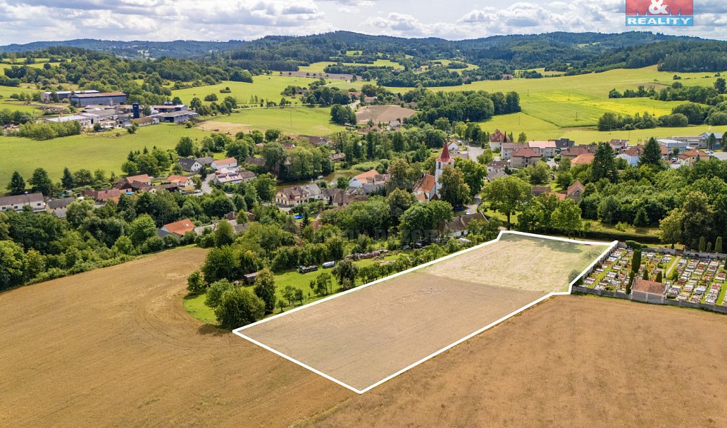 Prodej stavebního pozemku 6 734 m², Nechvalice – náhled fotky 2