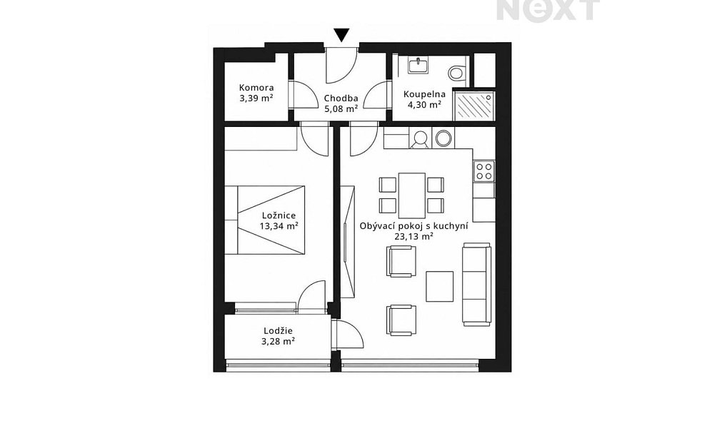 Prodej bytu 2+kk 53 m², Praha – náhled fotky 4