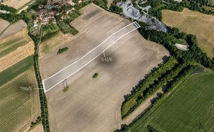 Prodej pole 11 672 m², Chraberce, okres Louny