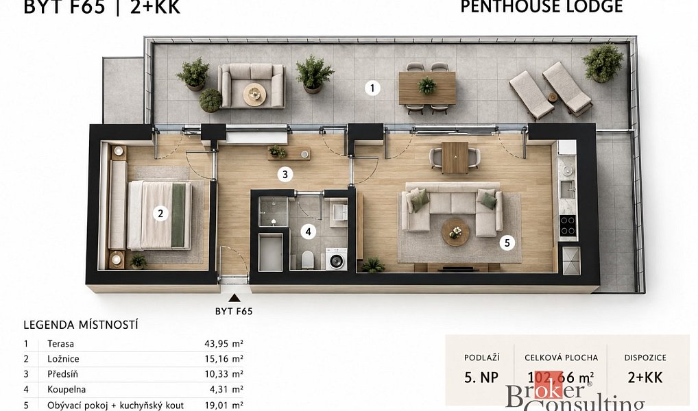 Prodej bytu 2+kk 103 m², Plzeň – náhled fotky 3