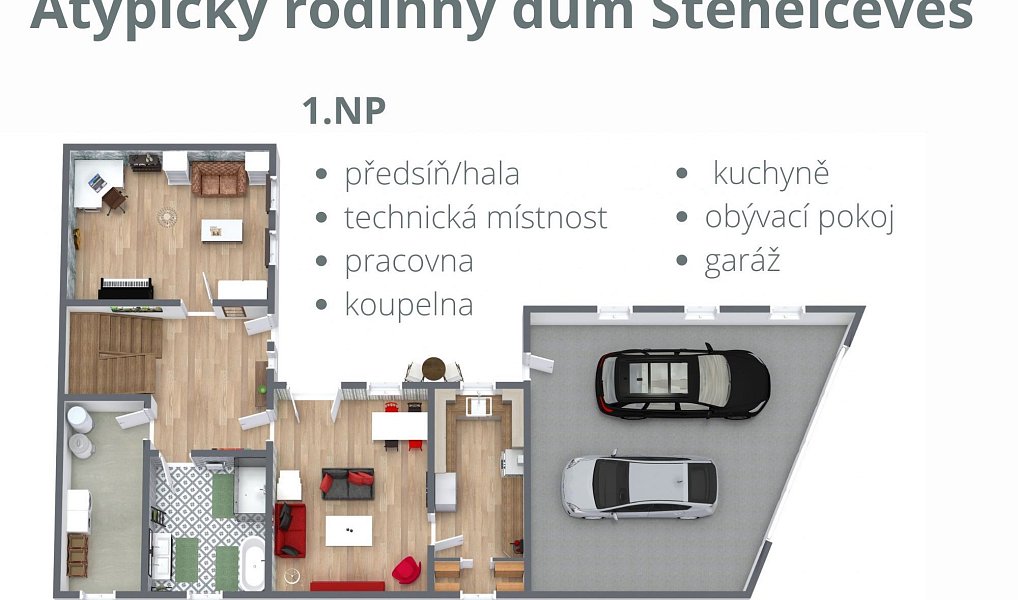 Pronájem domu 382 m² s pozemkem 515 m², Stehelčeves – náhled fotky 12