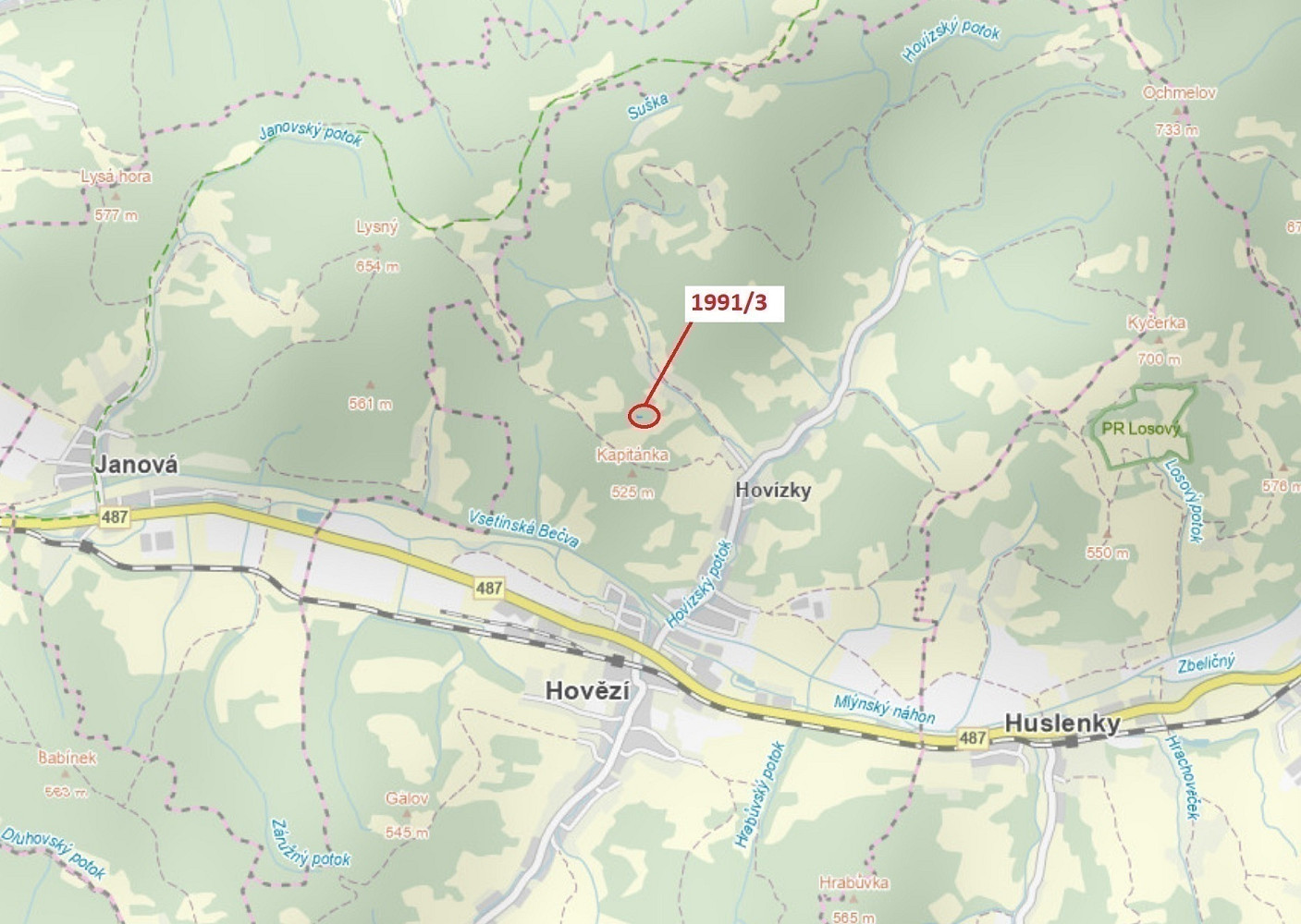 Dražba lesa 115 m²