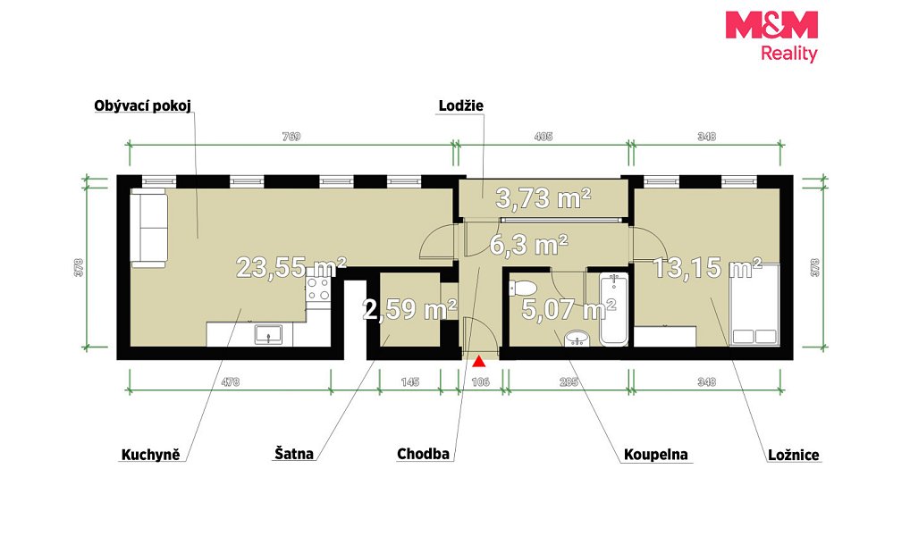 Prodej bytu 2+kk 54 m², Plzeň – náhled fotky 2