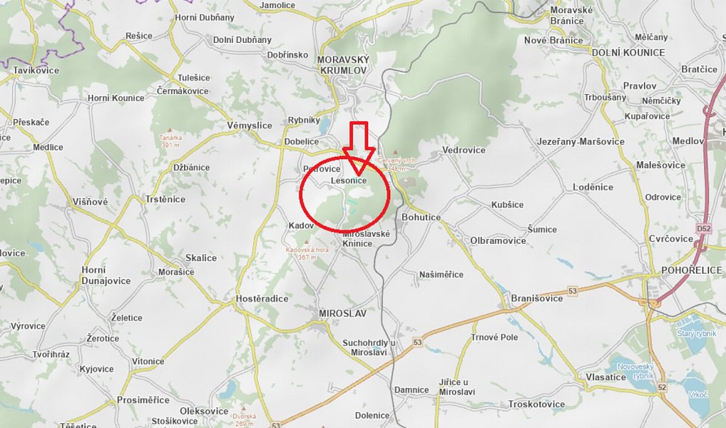 Prodej lesa 6 189 m², Lesonice – náhled fotky 14