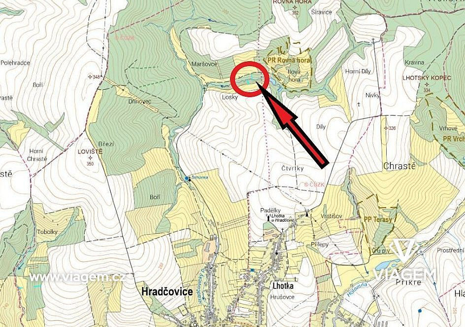 Prodej lesa 525 m² – pohled 3