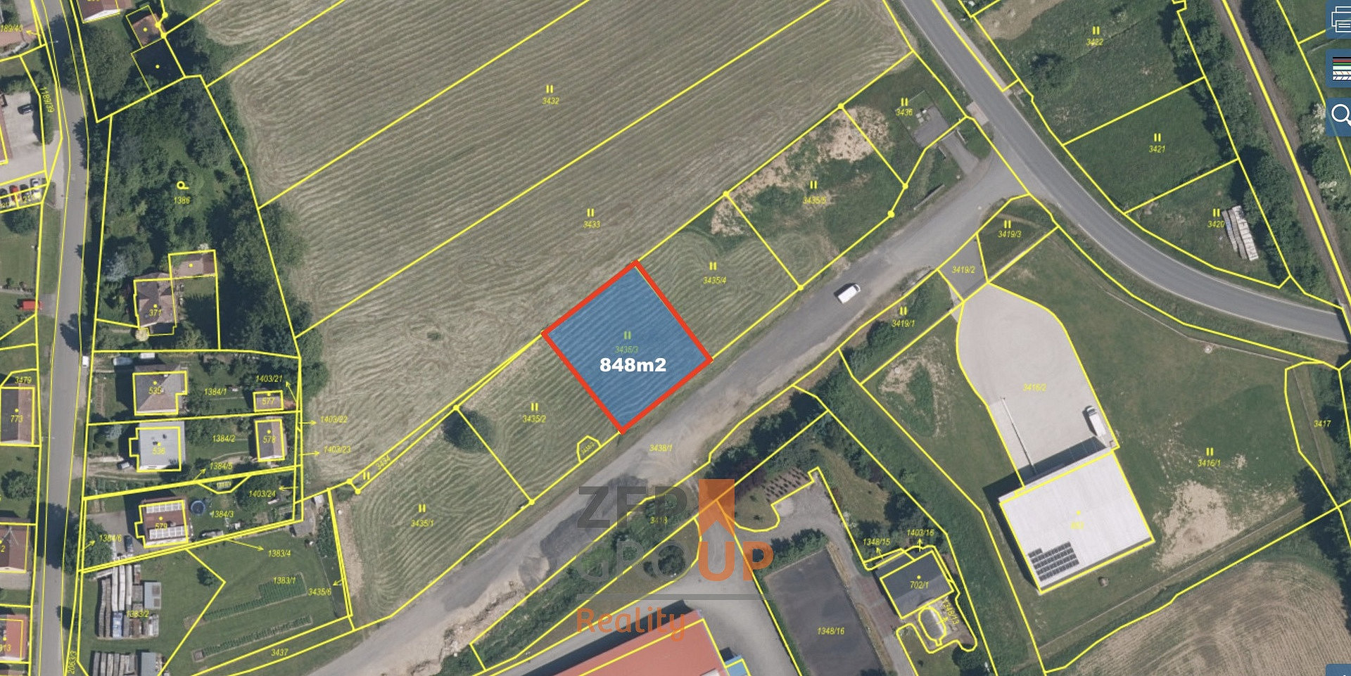 Prodej stavebního pozemku 848 m², Kout na Šumavě