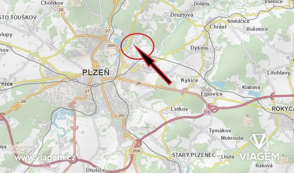 Prodej pole 3 614 m², Plzeň – náhled fotky 2