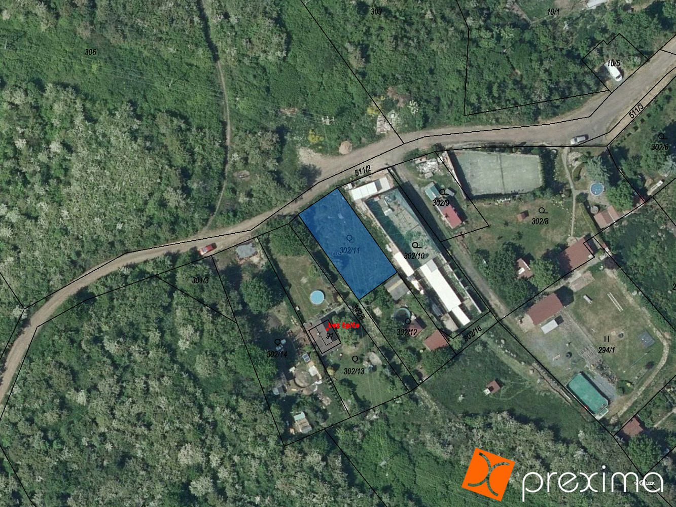 Prodej zahrady 402 m², Korozluky