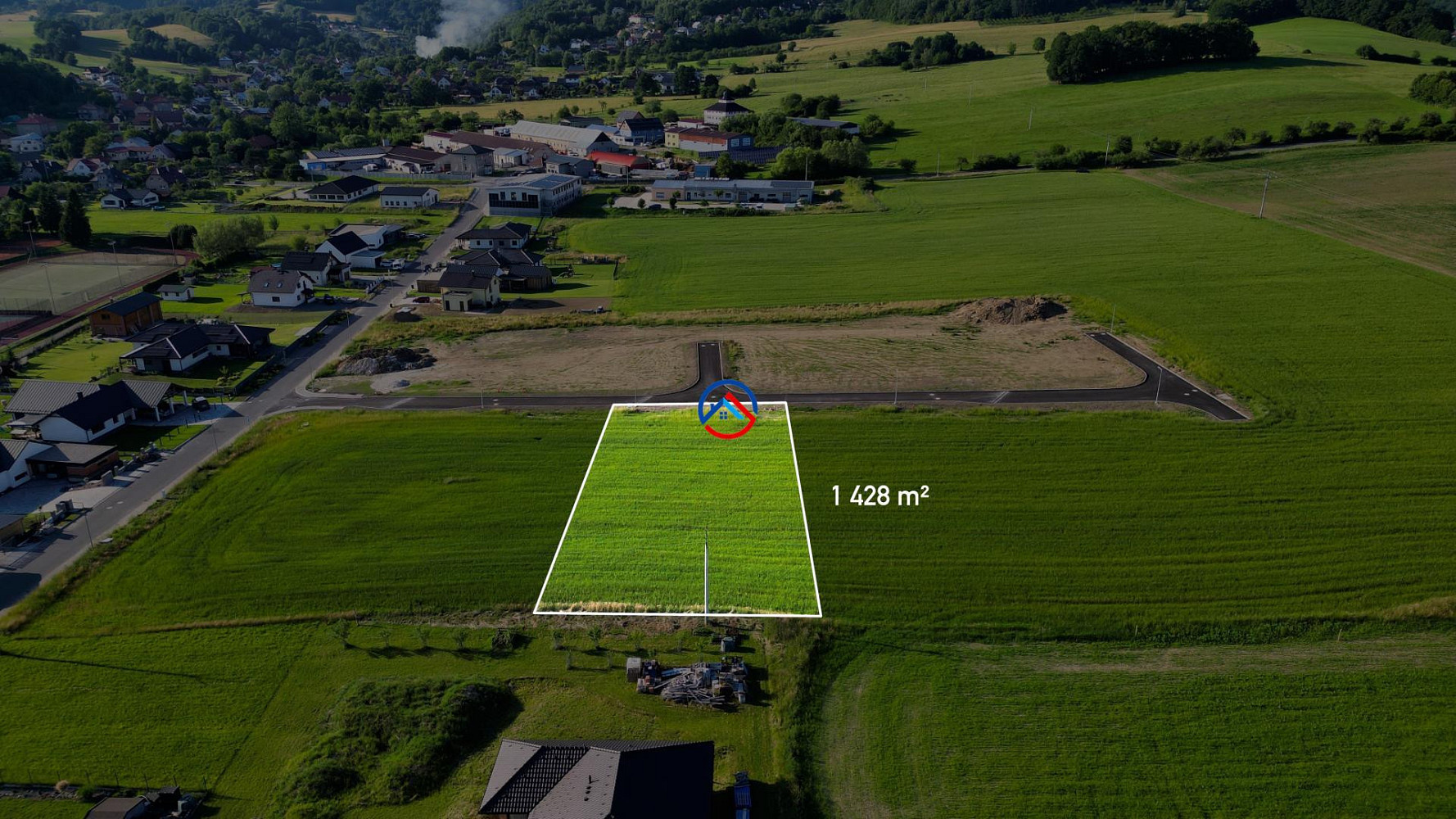 Prodej stavebního pozemku 1 428 m²
