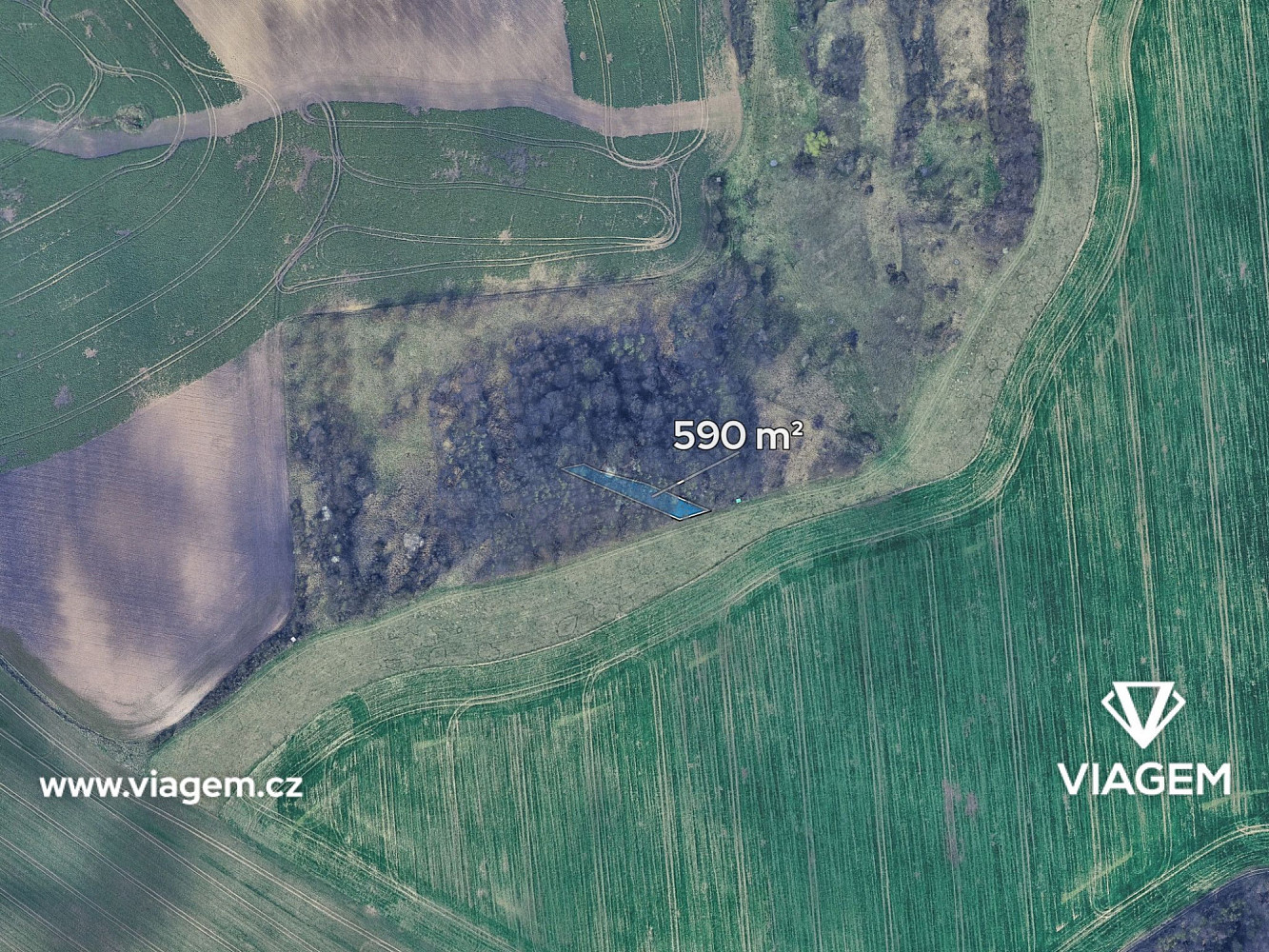 Prodej pole 516 m² – pohled 4