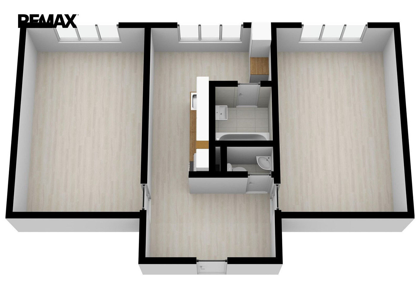 Pronájem bytu 2+1 58 m² – fotografie 3