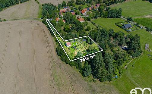Prodej stavebního pozemku 3 616 m², Květov, okres Písek