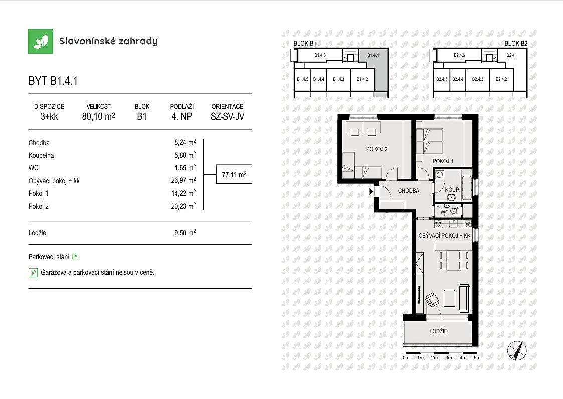 Prodej bytu 3+kk 80 m² – fotografie 3