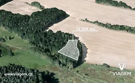 Prodej lesa 2 059 m², Líšťany, okres Plzeň-sever