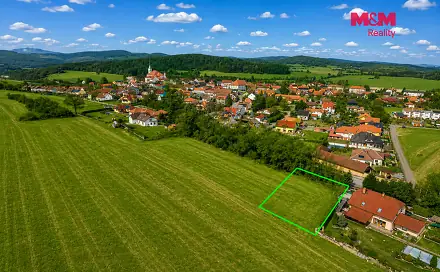 Prodej stavebního pozemku 1 233 m², Krásná Hora nad Vltavou, okres Příbram