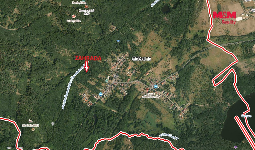 Prodej zahrady 1 628 m², Horní Jiřetín – náhled fotky 3
