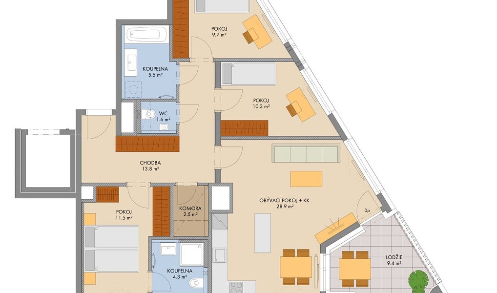 Prodej bytu 4+kk 105 m², Praha – náhled fotky 5