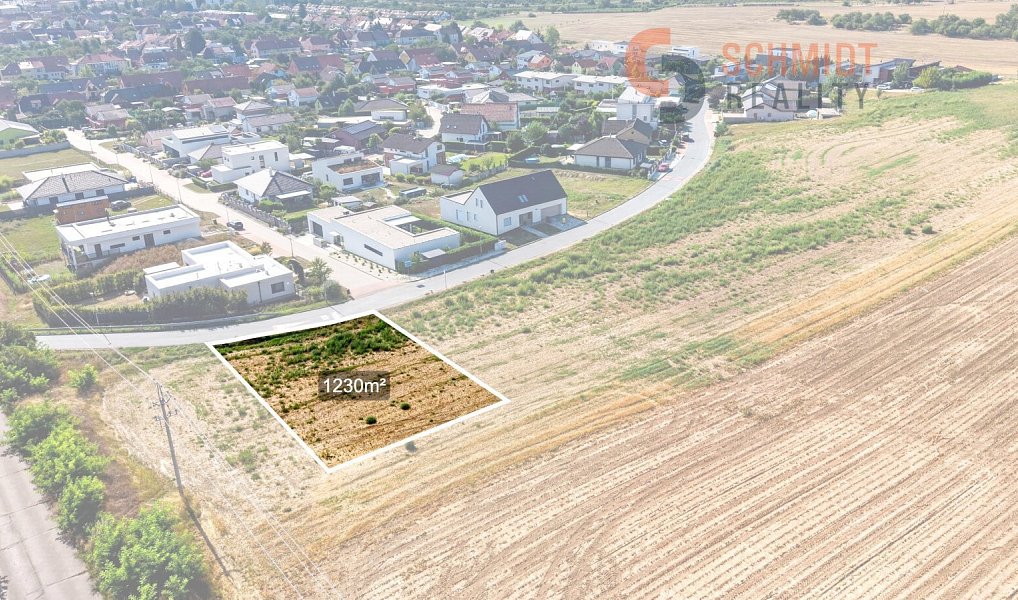 Prodej stavebního pozemku 1 230 m², Hrušovany u Brna – náhled fotky 2