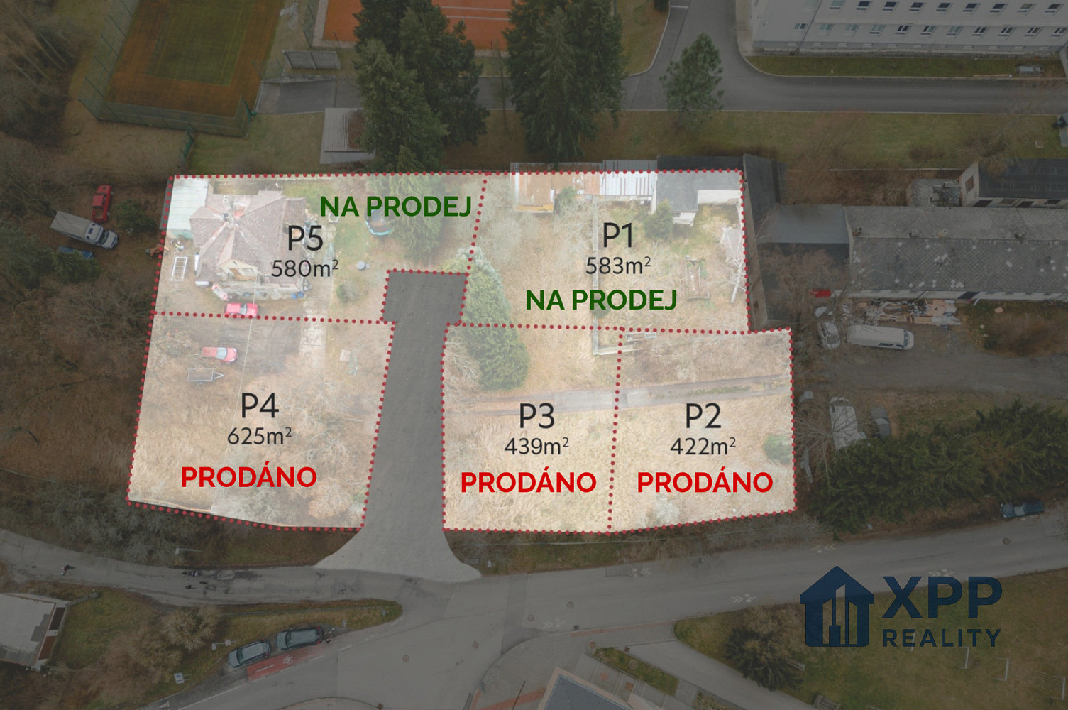 Prodej stavebního pozemku 598 m²