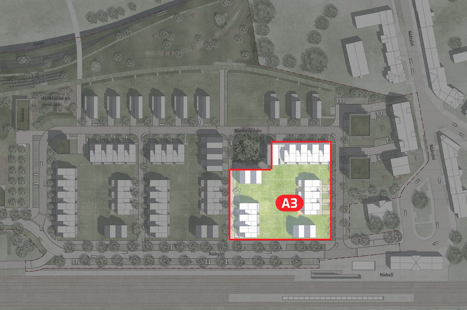 Prodej komerčního pozemku 4 355 m²