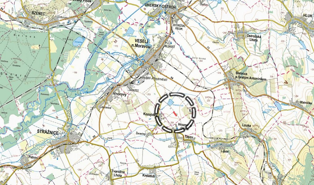 Prodej pole 5 963 m², Veselí nad Moravou – náhled fotky 3