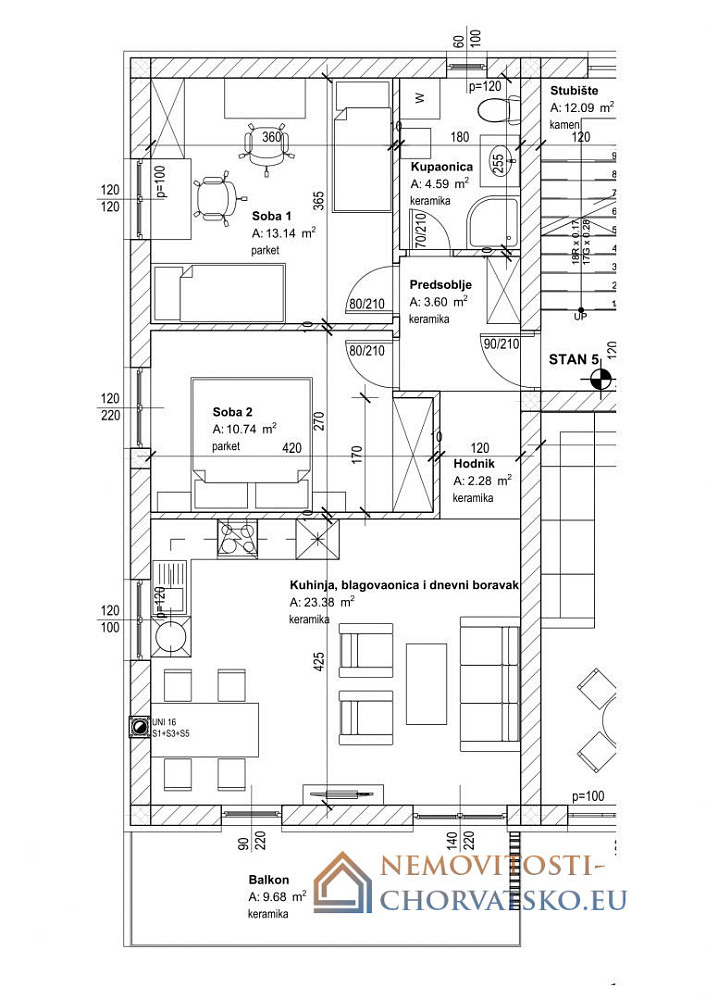 Prodej bytu 2+1 67 m² - Widok 2