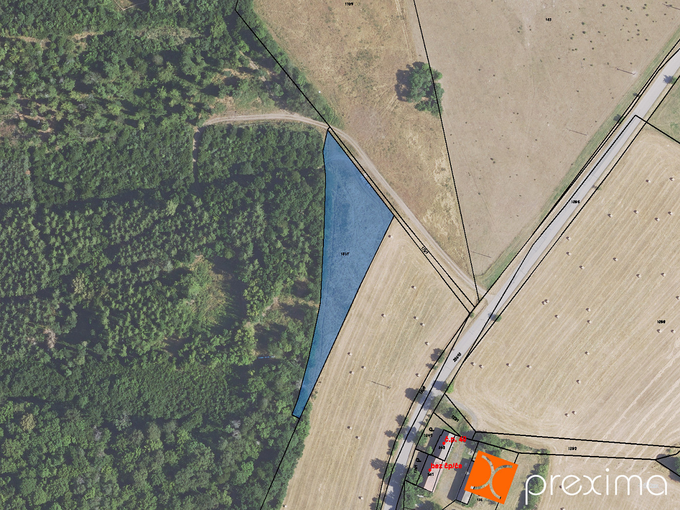 Prodej pole 380 m², Zbečno