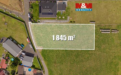 Prodej stavebního pozemku 1 845 m², Rtyně nad Bílinou, okres Teplice