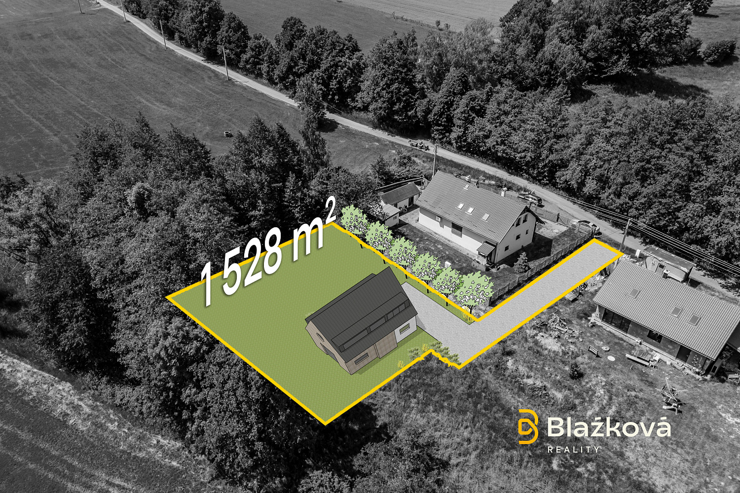 Prodej stavebního pozemku 1 528 m² – fotografie 2